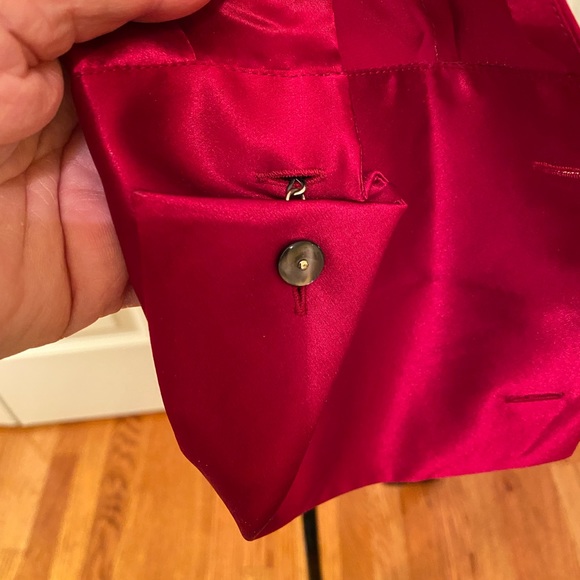 Eddie Bauer red silk blouse size M - Picture 4 of 6